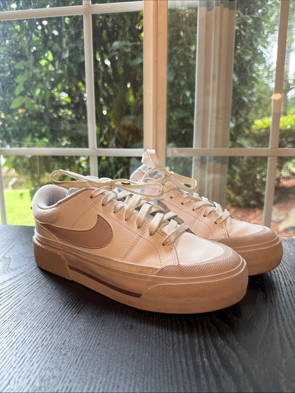 Nike Court Legacy Lift “White/Smokey Mauve/Platinum Violet” Women’s sneakers